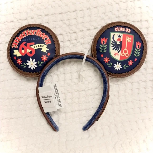 New! Disney Club 33 65th Anniversary Matterhorn Loungefly Ears - Picture 2 of 4